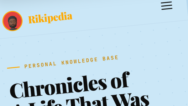 Screenshot of Rikipedia mobile site.